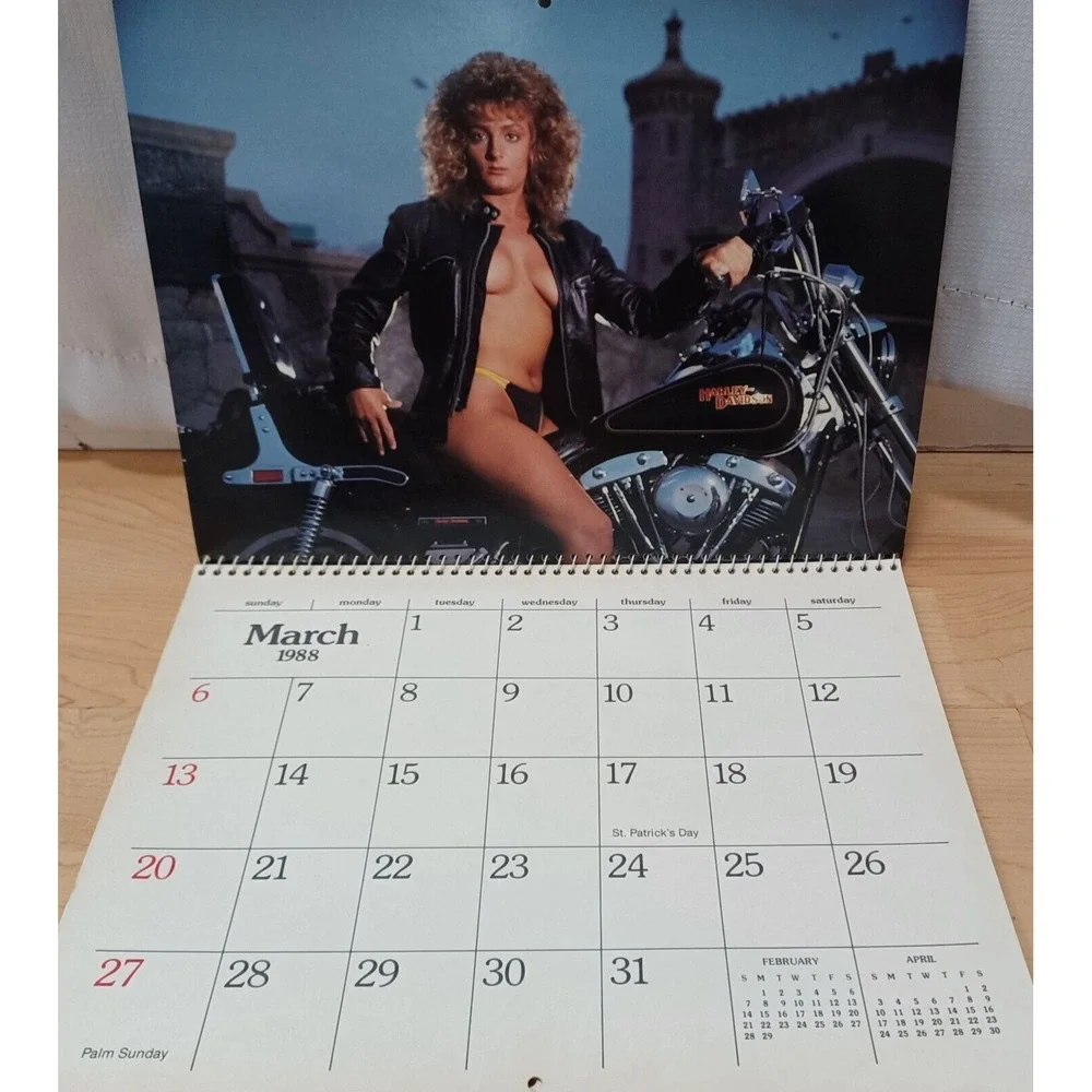 1988 Girls of Daytona Beach Florida Calendar‎ Bikinis Cars Bikes